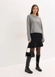 Minigonna in punto di Roma comodo, bonprix