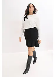 Minigonna in punto di Roma comodo, bonprix