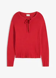 Maglione in filato grosso con laccetto, bonprix