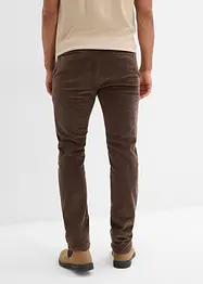 Pantaloni termici in velluto a coste con elastico in vita e fodera in flanella regular fit, straight, bonprix