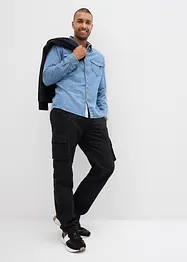 Pantaloni cargo termici con cinta comoda relaxed fit, straight, bonprix