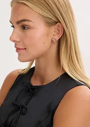 Orecchini a lobo in acciaio, bonprix