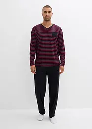 Pigiama a maniche lunghe in puro cotone, bonprix