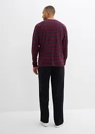 Pigiama a maniche lunghe in puro cotone, bonprix