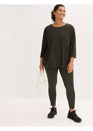 Maglia tecnica utra-morbida ad asciugatura rapida con maniche a 3/4, bonprix