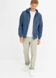 Felpa con zip e cappuccio, bonprix