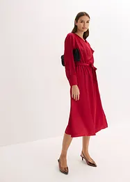Abito midi in satin lucido, bonprix