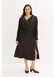 Abito midi in satin lucido, bonprix