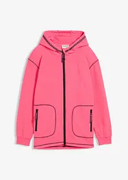 Giacca in morbido pile con pratiche tasche zippate, bonprix