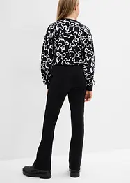 Pantaloni svasati in jersey di cotone robusto, bonprix