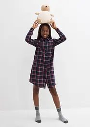 Camicia da notte in flanella morbida con abbottonatura, bonprix