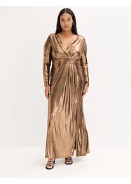 Abito lungo in fine jersey metallizzato, bonprix