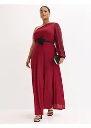 Abito monospalla glitterato, bonprix