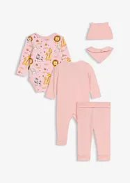 Corredino base per neonato in puro cotone biologico (set 5 pezzi), bonprix