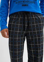 Pigiama in puro cotone con bottoni e maniche lunghe, bonprix