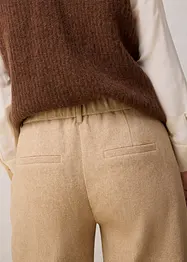 Pantaloni in misto lana con struttura a spina di pesce, bonprix