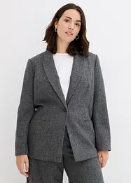 Blazer in misto lana a spina di pesce, bonprix