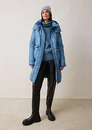 Piumino lungo idrorepellente con piume riciclate, bonprix