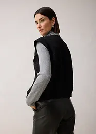 Blazer smanicato con percentuale di lana, bonprix