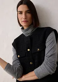 Blazer smanicato con percentuale di lana, bonprix