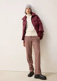 Piumino con piume riciclate e maniche di maglia, bonprix