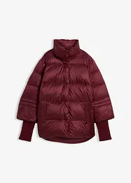 Piumino con piume riciclate e maniche di maglia, bonprix