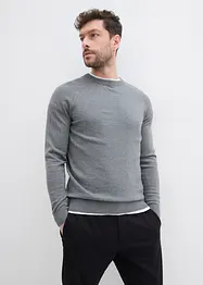 Maglione in filato fine di puro cotone (pacco da 2), bonprix
