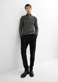 Pantaloni in simil lana con cinta comoda, regular fit, bonprix