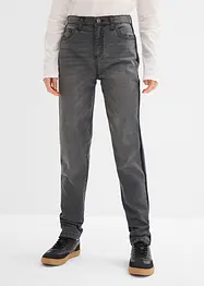 Jeans termici con fodera di jersey, vita media, bonprix