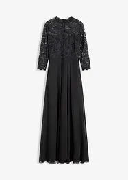 Abito lungo con pizzo, bonprix