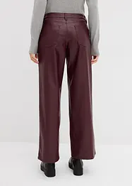 Pantaloni larghi in similpelle, bonprix