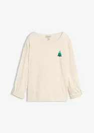 Maglia a maniche lunghe in puro cotone biologico, bonprix