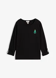 Maglia a maniche lunghe in puro cotone biologico, bonprix