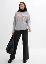 Maglia a maniche lunghe in puro cotone biologico, bonprix