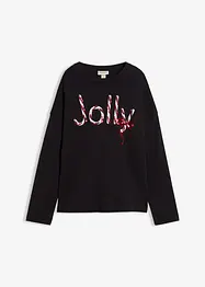 Maglia a maniche lunghe in puro cotone biologico, bonprix