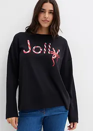 Maglia a maniche lunghe in puro cotone biologico, bonprix