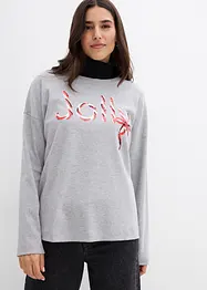 Maglia a maniche lunghe in puro cotone biologico, bonprix