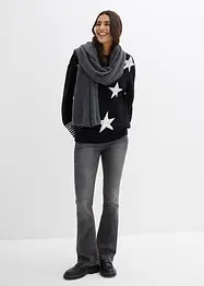 Maglione oversize con stelle, bonprix