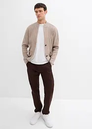 Cardigan a coste in filato fine, bonprix