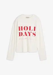 Maglia a maniche lunghe in misto cotone biologico, bonprix