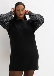 Abito in maglia con effetto glitterato, bonprix