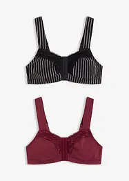 Reggiseno senza ferretto con chiusura anteriore (pacco da 2), bonprix