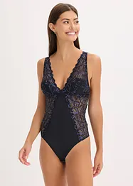 Body con filato glitterato, bonprix