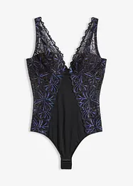 Body con filato glitterato, bonprix