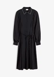 Abito midi con applicazione di perline, bonprix