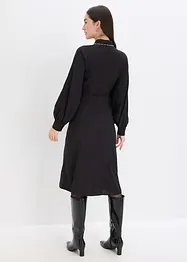 Abito midi con applicazione di perline, bonprix