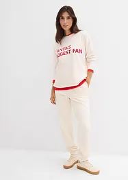 Pantaloni in felpa di puro cotone, bonprix