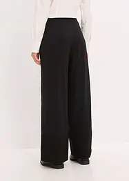 Pantaloni in jersey con inserti di satin, bonprix
