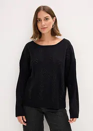 Maglione traforato, bonprix