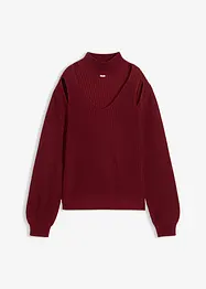 Maglione in  filato grosso con cut-out, bonprix